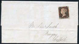 1840 July 4th Cover From Norwich To Bungay, Suffolk, Franked Pl.1a GF (worn Plate), Fine Four Margin Example Bearing A C - Other & Unclassified