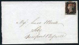 1840 July 10th Cover From Bedford To Newport Pagnell, Franked Pl.2 GD, Good To Large Margins, Cancelled By A Fine Centra - Other & Unclassified