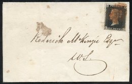 1841 Jan 18th Wrapper Used Locally In London, Franked Pl.5 FF, Large Margined Example Tied Red MC. (1) - Altri & Non Classificati