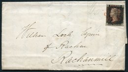 1840 Oct 16th Cover From Edinburgh To William Lock Esq. Of Rachan Mill, Lanarkshire, Franked Pl.5 KE, Four Good Margins, - Other & Unclassified