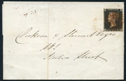 1840 Dec 15th Wrapper Used Locally In London, Franked Pl.7 DB, Four Good Margins, Cancelled Red MC. - Altri & Non Classificati