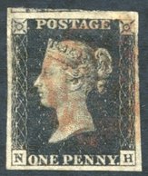 Plate 10 NH, Large Margins, Portion Of Adjoining Stamp Visible At Top, Cancelled Red MC. Scarce. Spec.AS66h. - Altri & Non Classificati