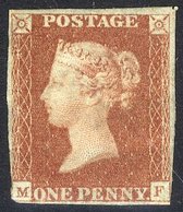 Plate 10 MF, Full O.g, Couple Of Small Thins, Clear To Good Margins On Three Sides, Just Cut Into S.W Corner. Rare Stamp - Other & Unclassified