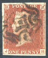 1841 1d Red-brown JH, Clear To Large Margins Cancelled By A Good Strike Of The Distinctive Kilmarnock Maltese Cross, Spe - Altri & Non Classificati