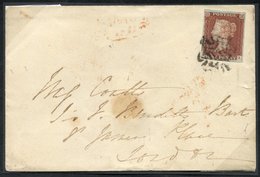 1843 Cover From Brighton To London Franked Pl.35 QA Four Margined Example Neatly Cancelled With The Distinctive BRIGHTON - Other & Unclassified