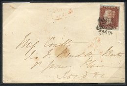 1843 Cover From Brighton To London Franked Pl.35 QA Four Margined Example Neatly Cancelled With The Distinctive BRIGHTON - Altri & Non Classificati