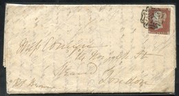 1844 Entire Letter Bearing 1841 1d Red, Tied By A Fine Strike Of The Distinctive Kilmarnock Maltese Cross With Dot In Ce - Other & Unclassified