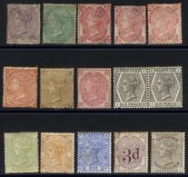 1856-80 Unused Selection With 1856-57 6d & 1s, 1862-64 3d (3), 4d & 9d, 1873-80 3d Pl.6, 6d Pl.17 Pair, 4d Sage Pl.15 &  - Other & Unclassified