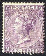 1867 6d Lilac, Plate. 6 MG, Fresh M Example, SG.104. Cat. £1850 - Other & Unclassified