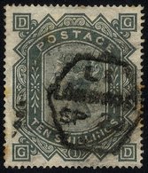 1867-83 Wmk Maltese Cross 10s Greenish Grey, U Example With Lombard St Hexagonal D/stamp, Good Strong Colour But Some To - Autres & Non Classés