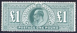 1902 £1 Dull Blue Green, Fresh UM Example, SG.266, Cat. £3500 - Altri & Non Classificati
