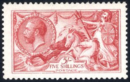 1913 Waterlow 5s Pale Rose Carmine, Fine M, Spec.N66(2), SG.401, RPS Cert. 1977. - Other & Unclassified