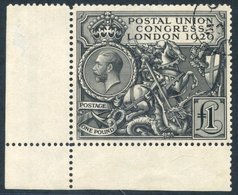 1929 £1 PUC Lower Left Corner Marginal Superb Used Example. SG.438. - Other & Unclassified