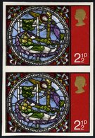 1971 Christmas 2½p Imperf Vertical Pair UM. (2) Cat. £725 - Other & Unclassified