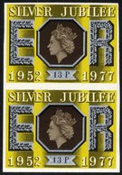 1977 Jubilee 13p Imperf Vertical Pair UM, SG.1037a. (2) Cat. £2750 - Autres & Non Classés