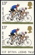 1978 Cycling 13p Variety Imperf In A Lower Marginal Vertical Pair, Fine UM, Very Scarce, SG.1070a. (10 Pairs Known) (2)  - Altri & Non Classificati