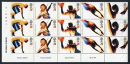 1996 Olympic Games 26p Complete Three Rows From Base Of Sheet, Variety Imperf Between Stamp & Left Margin, Fine, SG.1930 - Altri & Non Classificati