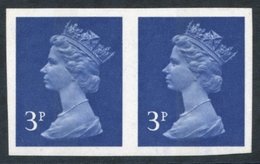 1973 3p Ultramarine (1 Centre Band) Imperf Pair UM, SG.X856a. (2) Cat. £350 - Other & Unclassified