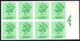 1982 12½p Light Emerald (1 Centre Band) UM Imperf Block Of Eight With Sheet Margin At Right (showing Arrow), SG.X898a. ( - Other & Unclassified