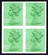 1982 12½p Light Emerald (centre Band) Imperf UM Block Of Four, SG.X898a. (4) Cat. £240 - Altri & Non Classificati