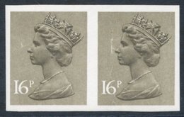 1983 16p Olive Drab UM Imperf Pair, Right Stamp With Vertical Crease. SG.X949a. (2) Cat. £200 - Other & Unclassified