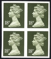 1984 18p Deep Olive Grey, UM Imperf Block Of Four, SG.X955a. (2) Cat. £300 - Altri & Non Classificati