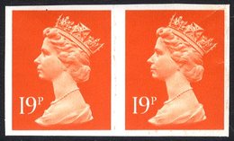 1988 19p Bright Orange Red, UM Imperf Pair, SG.X956a, Cat. £500. - Altri & Non Classificati