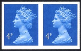 1993 4p New Blue (two Bands) Imperf Pair UM, SG.Y1669a, Cat. £1700. - Other & Unclassified