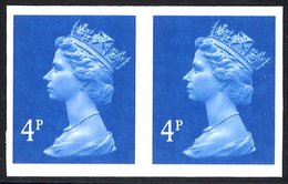 1993 4p New Blue (two Bands) Imperf Pair UM, SG.Y1669a, Cat. £1700. - Other & Unclassified