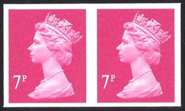 2004 7p Bright Magenta (two Bands) UM Imperf Pair, SG.Y1673a. (2) Cat. £240 - Other & Unclassified