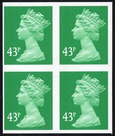 1993 43p Emerald (two Bands) Imperf UM Block Of Four, SG.Y1718a, Cat. £600 - Other & Unclassified