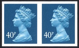 2004 40p Turquoise Blue (two Bands) UM Imperf Pair, SG.Y1711a, Cat. £850 - Other & Unclassified