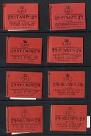 1956 Feb-1957 Aug Range Of Wmk Edward Crown 3/9d Wilding Booklets (11 Different) From SG.G12/G21, Generally VF. (11) Cat - Autres & Non Classés