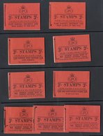 1958-65 St. Edwards Crown 3s Wilding Booklets, SG.M1, M2, M4, M5, M6, M7, M8, M9, M9a, VF. (11) Cat. £244. - Autres & Non Classés