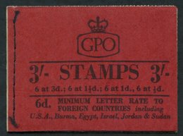 1959 Sept 3s Graphite Booklet, VF, SG.M14g, Cat. £350. - Other & Unclassified