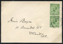 1911 ½d Green Wmk Crown Die IA (SG.322) First Day Cover, Vertical Pair On A Neat Envelope Addressed To The Strand And Ca - Altri & Non Classificati