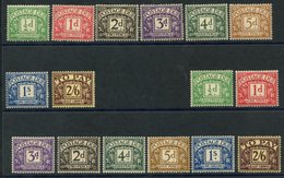 1936-37 Set M, SG.D19/D26 & 1937-38 Set M, SG.D27/D34. (16) - Other & Unclassified