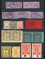 BACK OF THE BOOK Range In Railways - London N.W. Parcel Stamp 2d, 3d, 4d & 5d, Great Western Pre Paid Newspaper Parcel 2 - Other & Unclassified