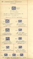 UNEMPLOYMENT INSURANCE STAMPS 1920's Royal Mint Cut Down Die Proofs In Black On White Card Incl. Ship & Numeral Complete - Other & Unclassified