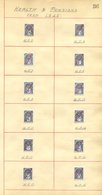 NATIONAL HEALTH INSURANCE STAMPS 1925-45 Royal Mint Cut Down Die Proofs Mainly In Black On White Card, All Overprinted ' - Other & Unclassified