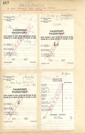 PASSPORTS 1938-46 Royal Mint Die Proofs Of Passport Pages, All Are Optd 'CANCELLED' In Red On Pages Numbered 117 & 118 O - Other & Unclassified