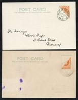 GUERNSEY 1940 Postcard Franked KGV 2d Royal Cypher Tied 'Ville Au Roi' C.d.s. For 27th Dec (the First Day), Another Post - Altri & Non Classificati