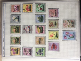 Congo, Katanga, Sud Kasai, Rwanda, Burundi - Collection De Séries Surchargées Dans Un Classeur (29 Photos) - Unused Stamps