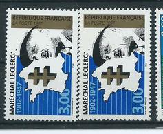 [23] Variété : N° 3126 Maréchal Leclerc Bleu Clair Au Lieu De Bleu + Normal ** - Unused Stamps