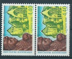 [23] Variété : N° 3128 Moutier D'Ahun Statue Sans Le Jaune + Normal ** - Unused Stamps