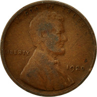 Monnaie, États-Unis, Lincoln Cent, Cent, 1920, U.S. Mint, Philadelphie, TB+ - 1909-1958: Lincoln, Wheat Ears Reverse