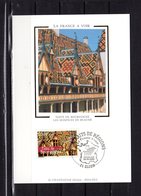 Delcampe - " TOITS DE BOURGOGNE " Sur Carte Maximum En Soie De 2003. N° YT 3597 Parfait état CM - 2000-2009