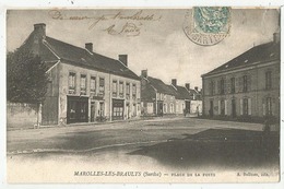 Marolles-les-Braults (72- Sarthe) Place De La Poste - Marolles-les-Braults