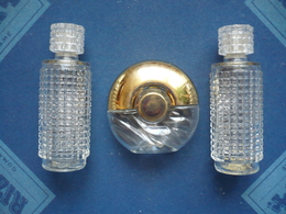 Lot De 3 Flacons Parfum - Eau De Toilette  AVON En Verre - Bouchons Plastique - Flesjes (leeg)