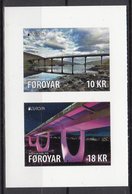 FAROE ISLANDS 2018 EUROPA BRIDGES.Set Of 2 Stamp Self Adhesiv - 2018